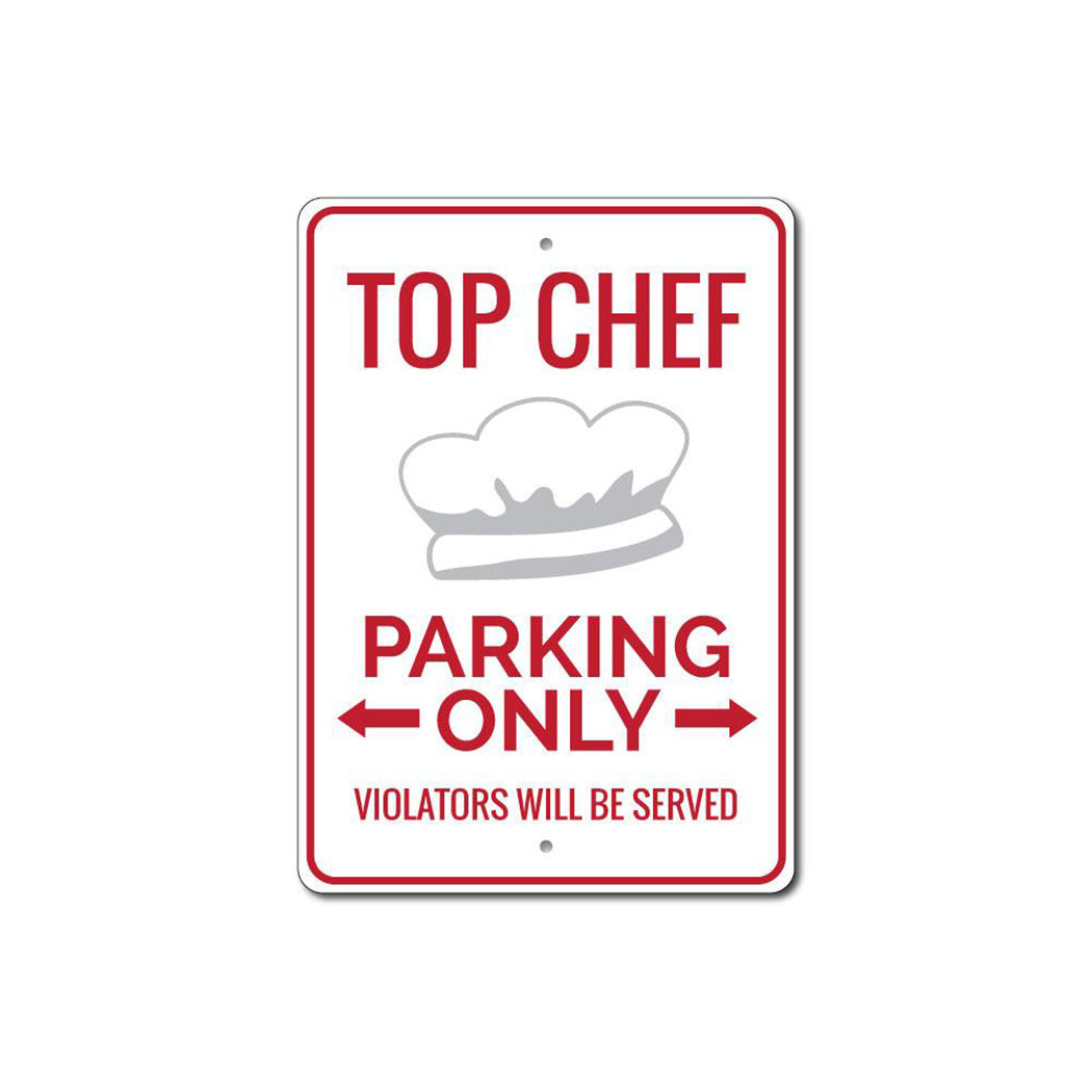 Chef Parking Sign