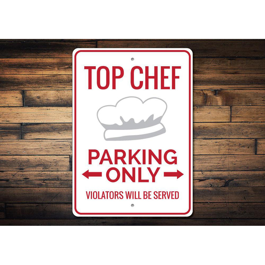 Chef Parking Sign
