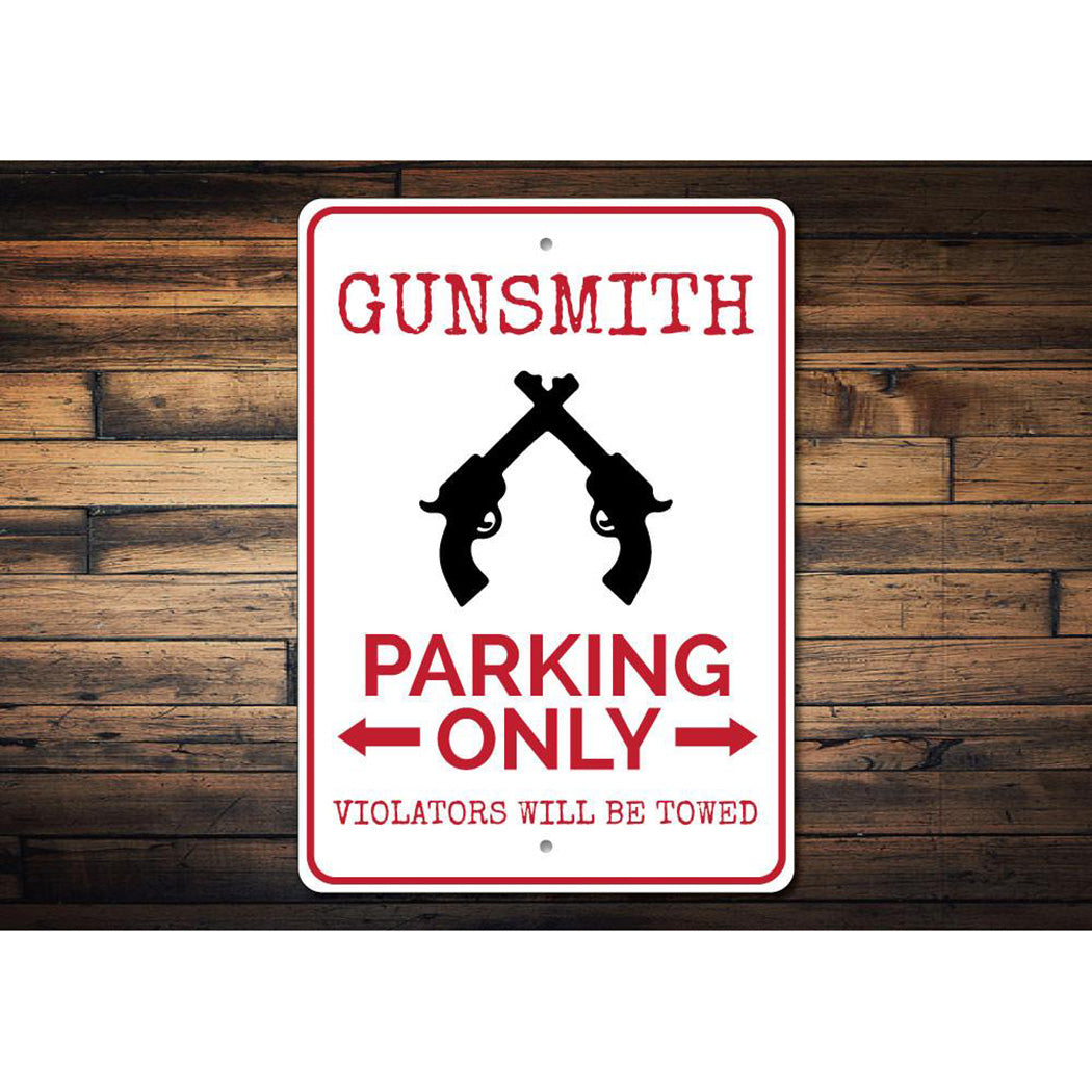 Gunsmith Parking Sign