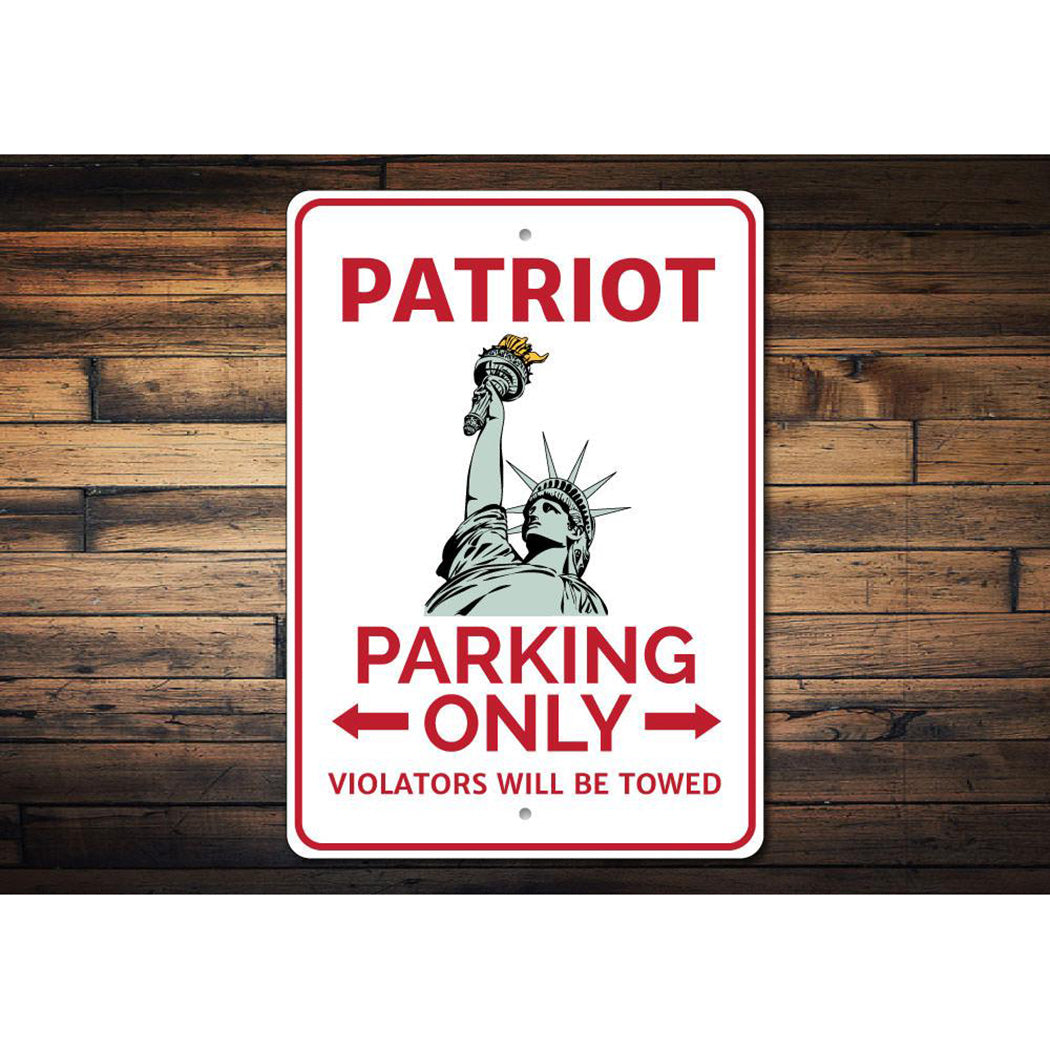 Patriot Parking Sign
