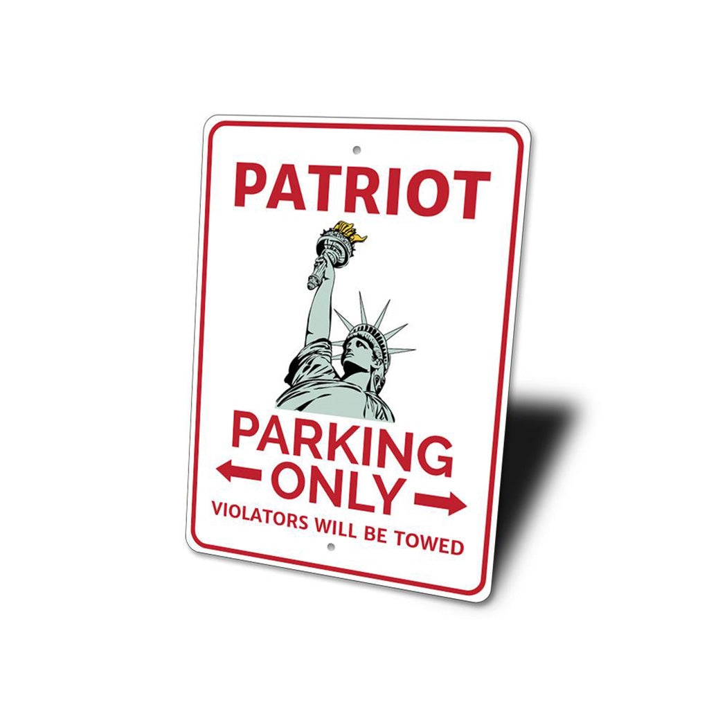 Patriot Parking Sign