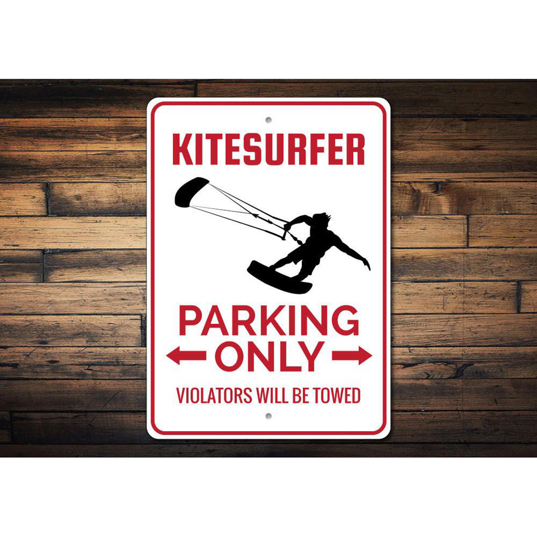 Kitesurfer Parking Sign