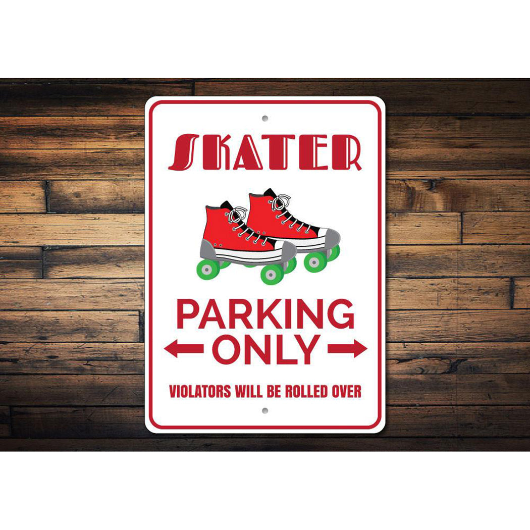 Roller Skate Parking Sign