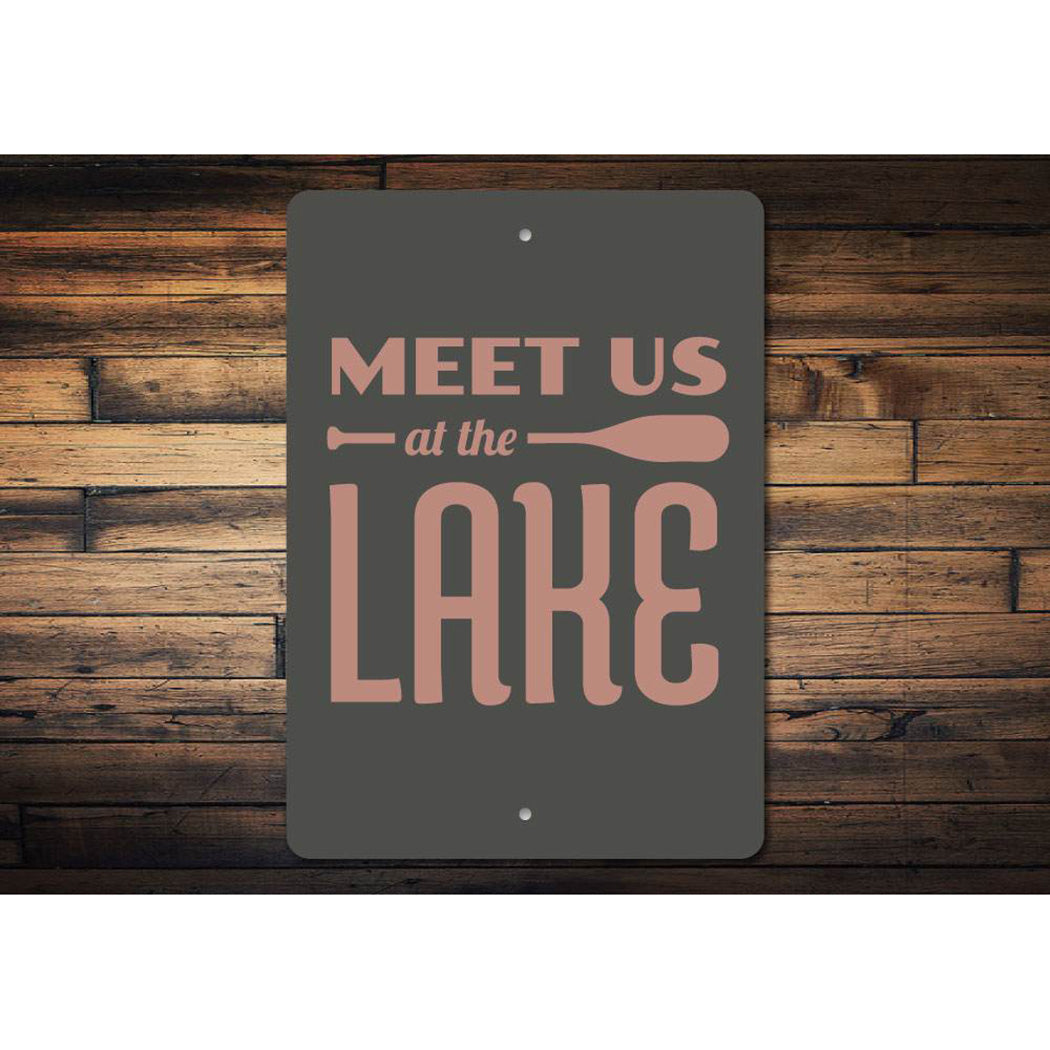 Lake Oar Sign