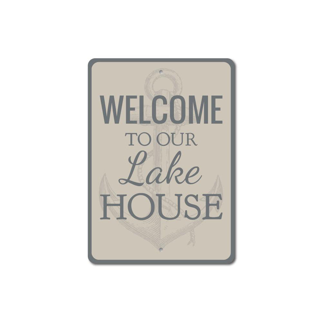 Lake House Anchor Sign