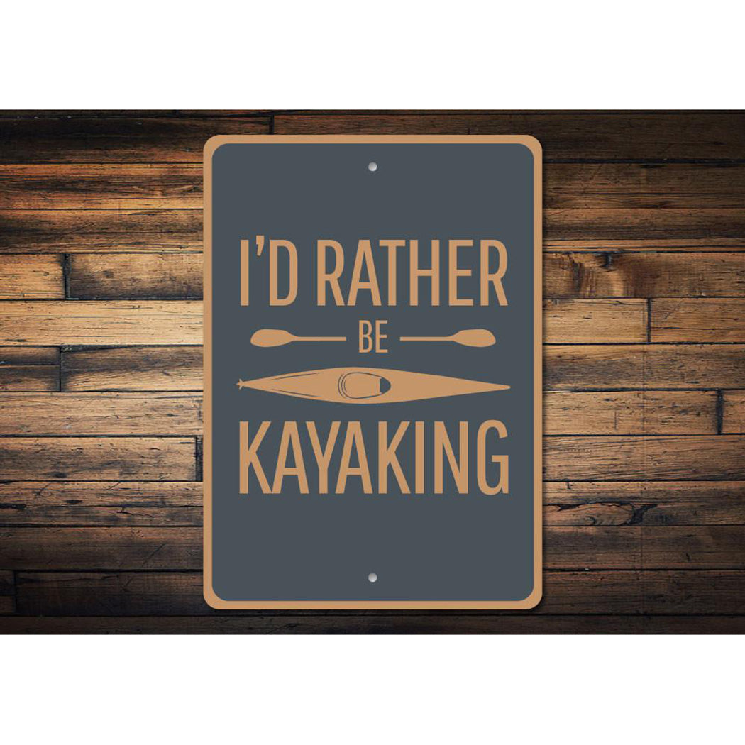 Kayaking Sign