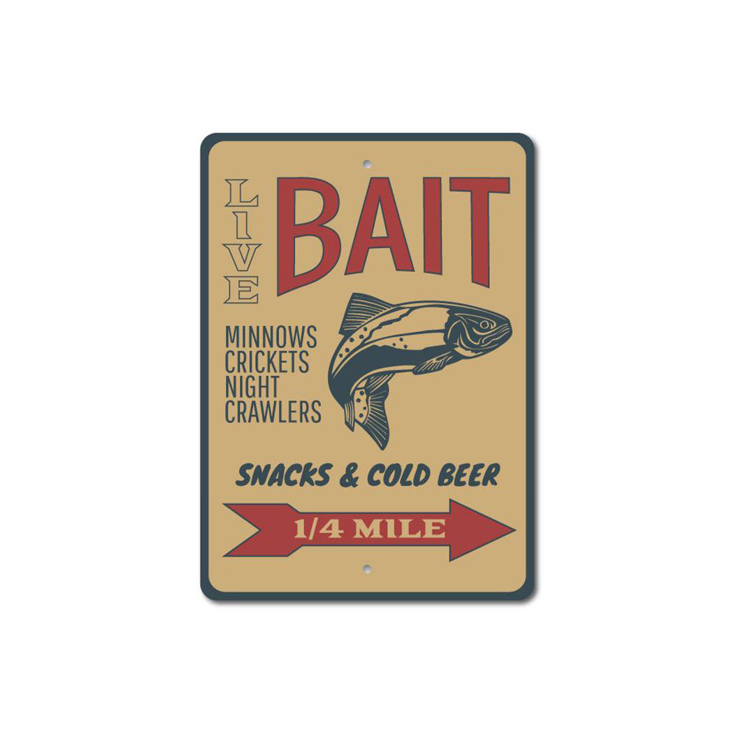 Fishing Bait Sign