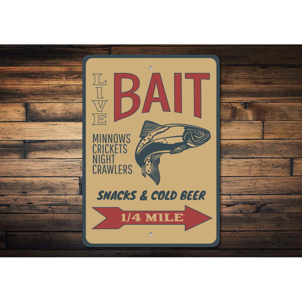 Fishing Bait Sign