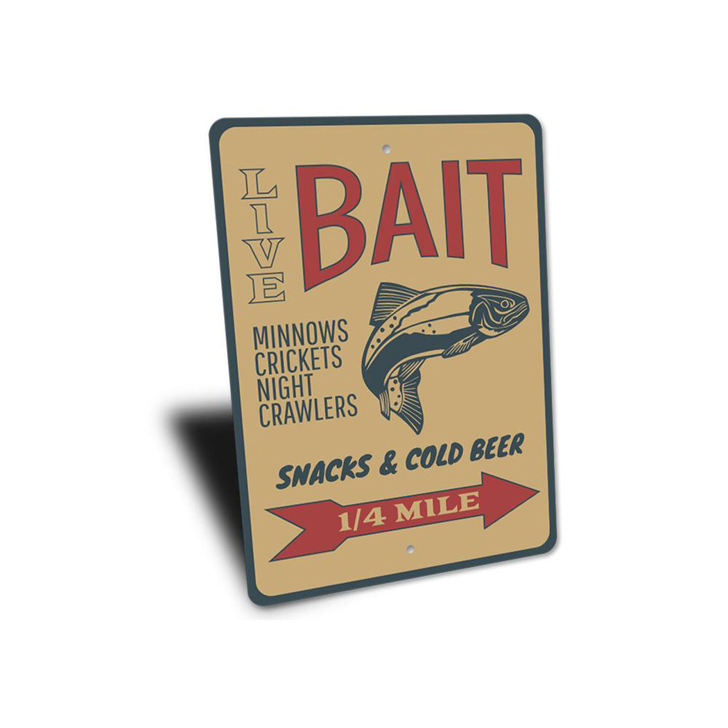 Fishing Bait Sign