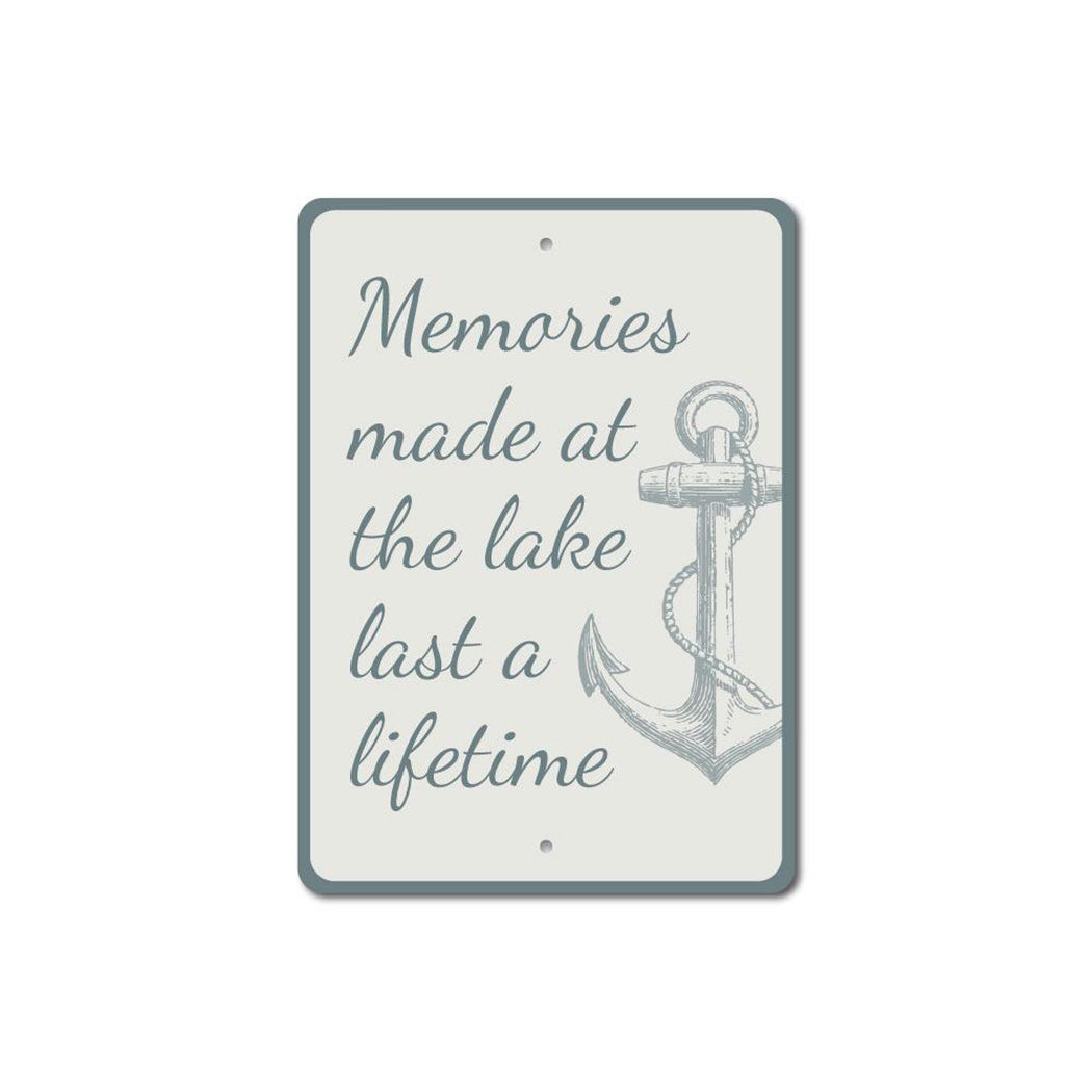Memories Made at the Lake Sign