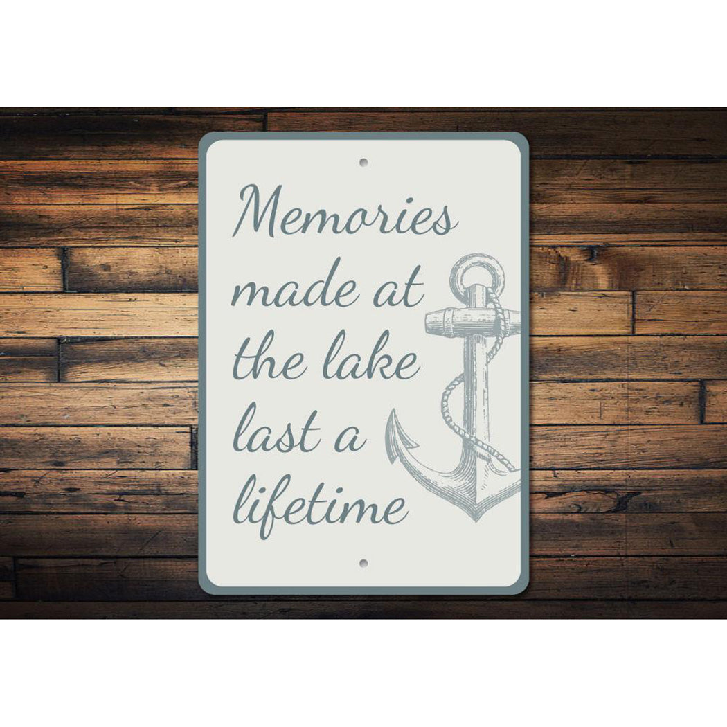 Memories Made at the Lake Sign