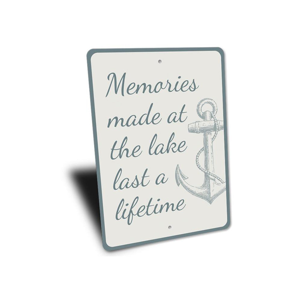 Memories Made at the Lake Sign