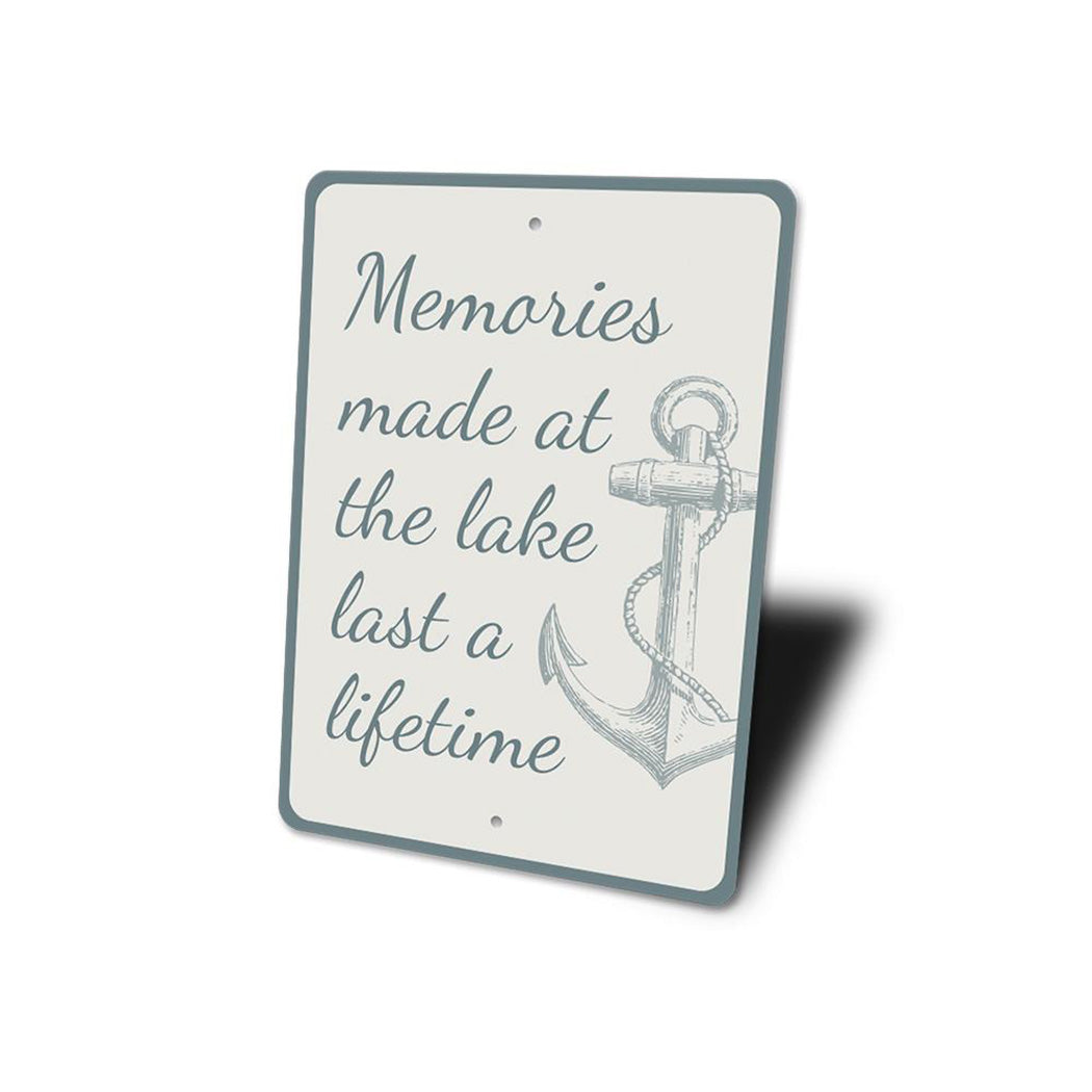 Memories Made at the Lake Sign