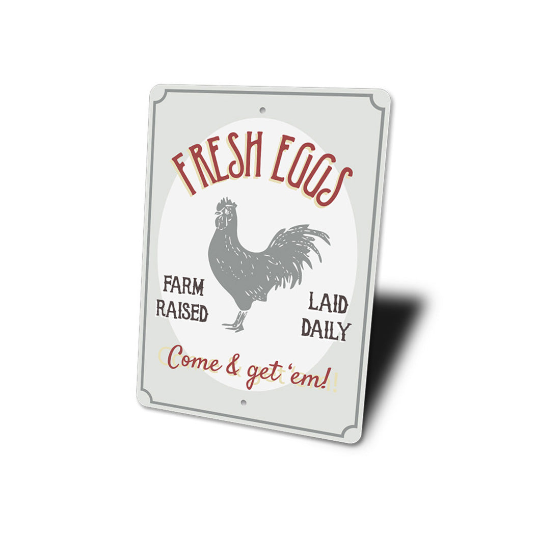 Fresh Farm Raised Eggs Sign