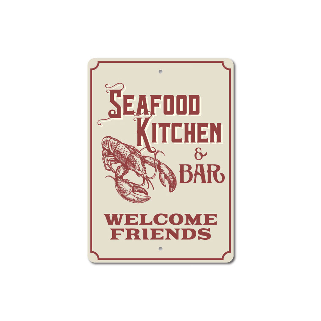 Seafood Kitchen and Bar Sign