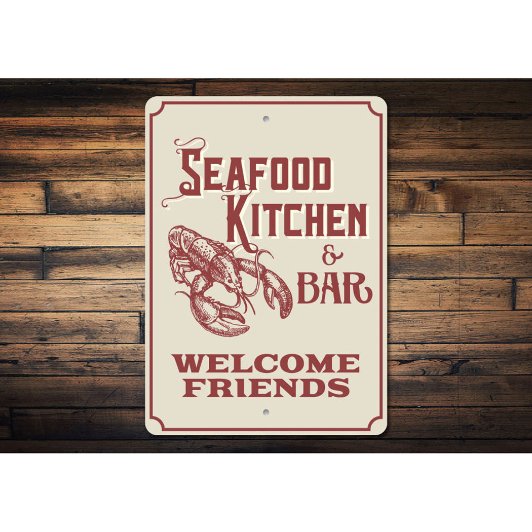 Seafood Kitchen and Bar Sign