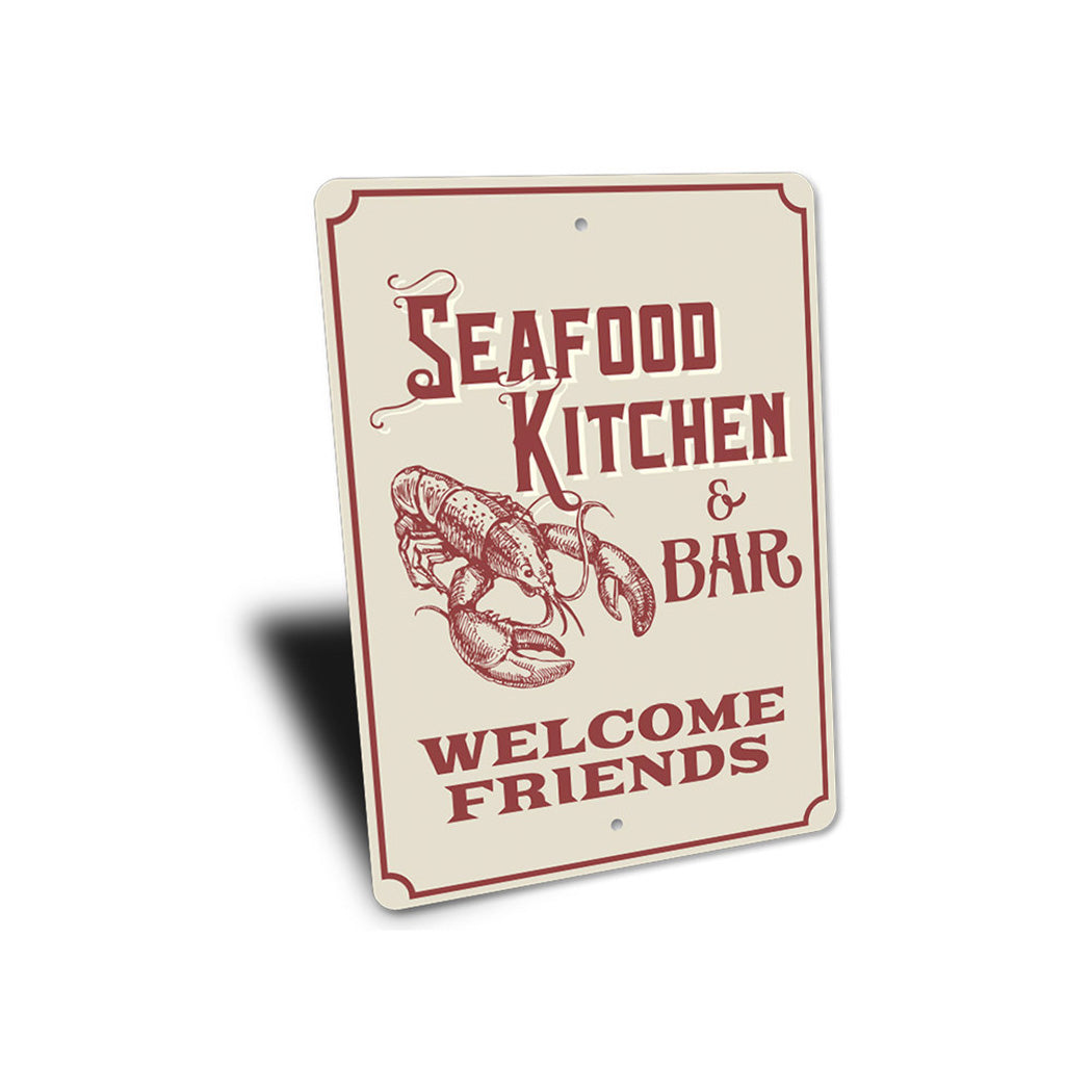 Seafood Kitchen and Bar Sign
