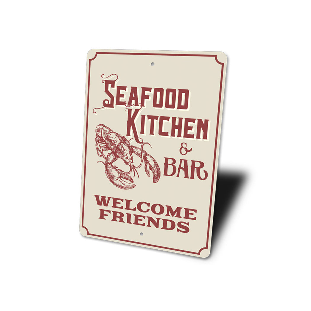 Seafood Kitchen and Bar Sign