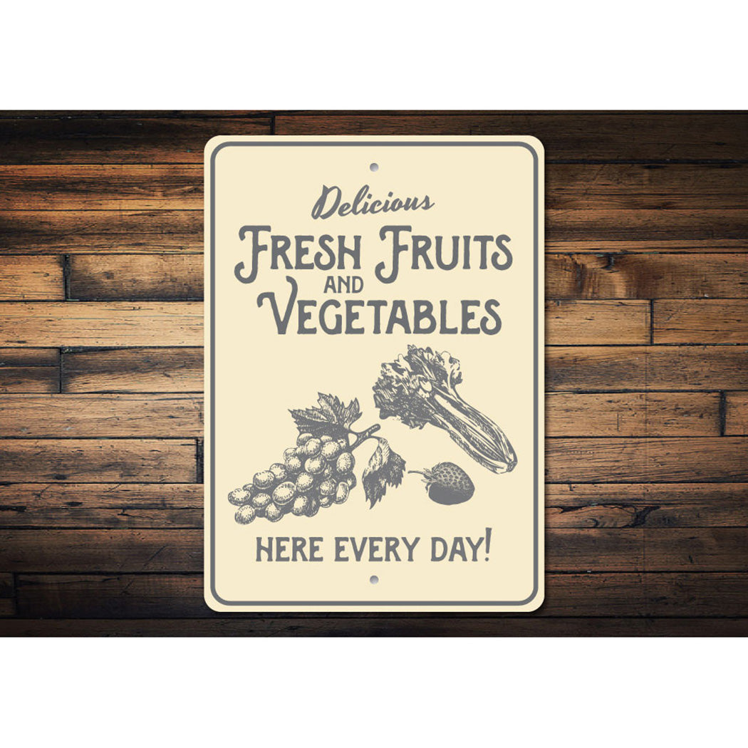 Vegetables Sign