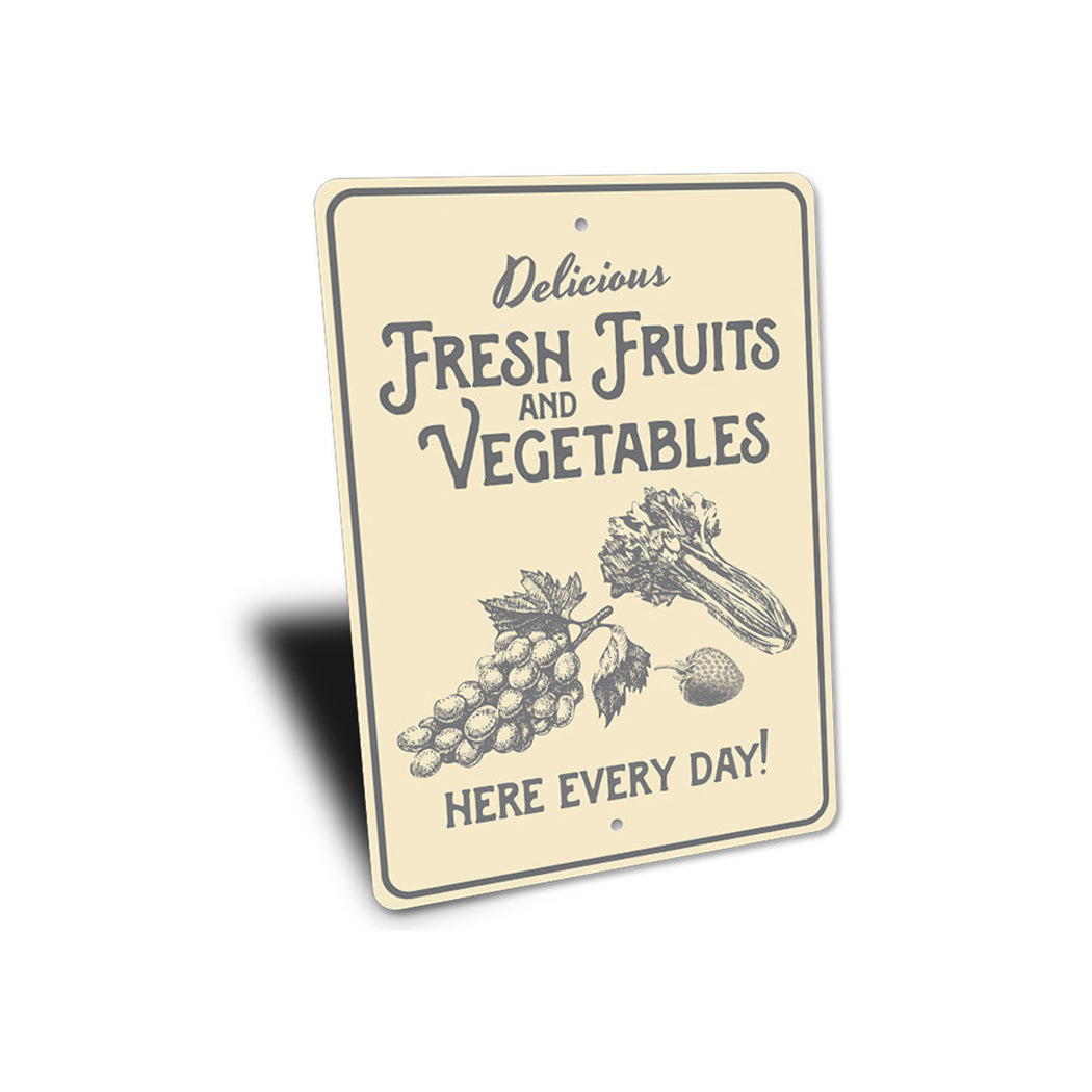 Vegetables Sign