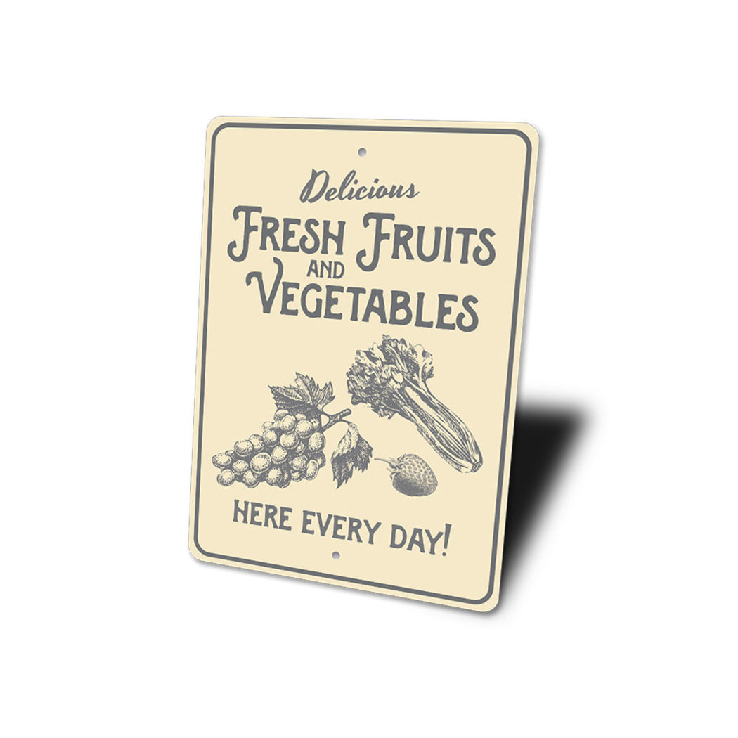 Vegetables Sign