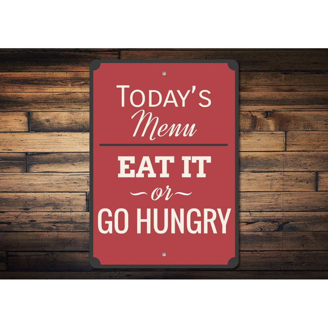 Kitchen Menu Sign