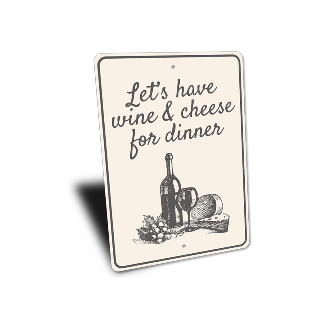 Wine & Cheese Sign