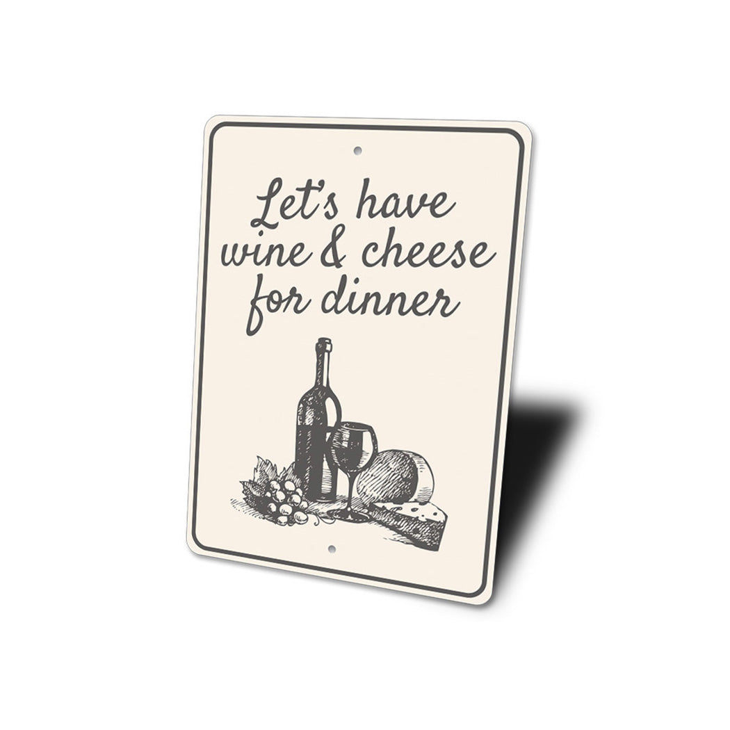 Wine & Cheese Sign
