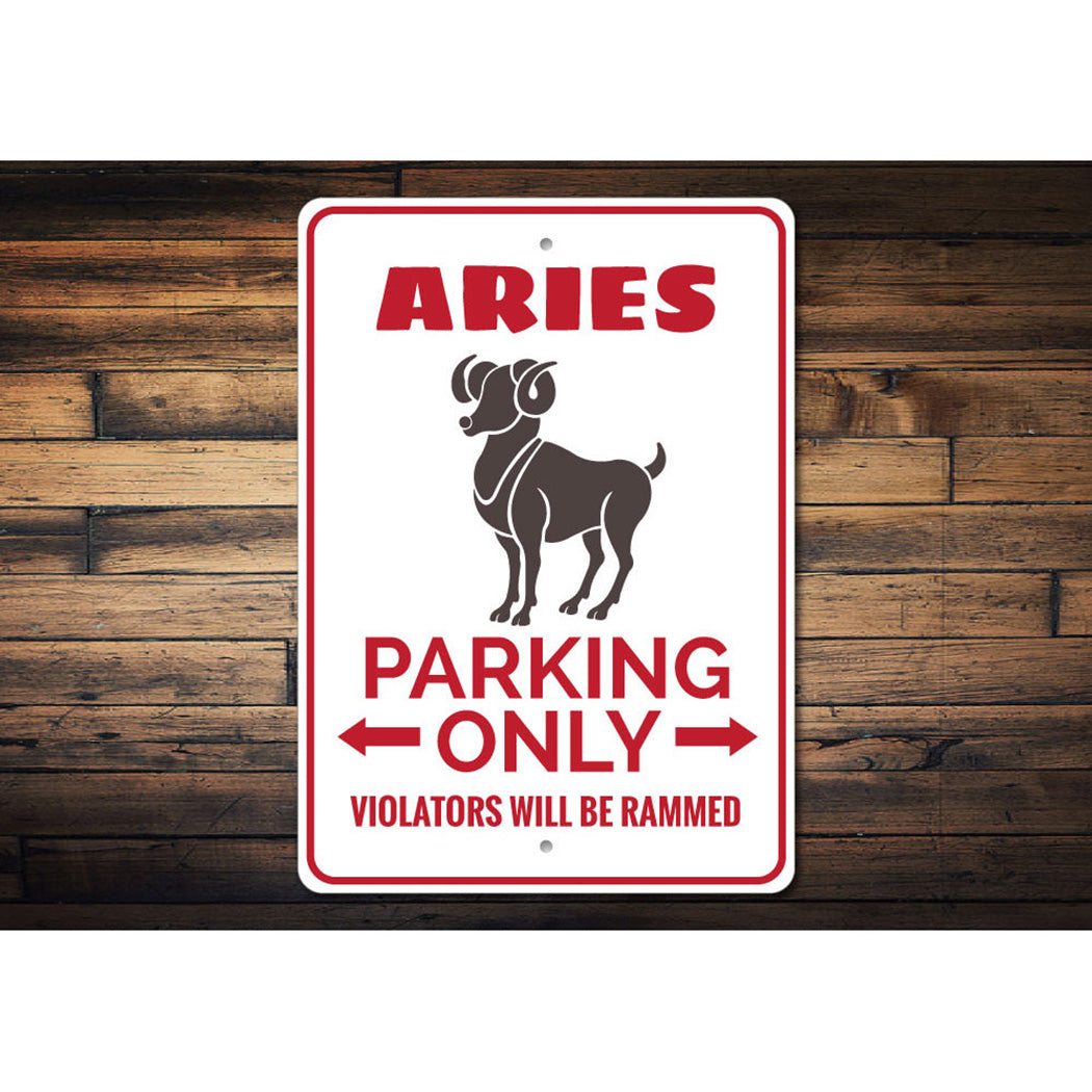 Aries Parking Sign