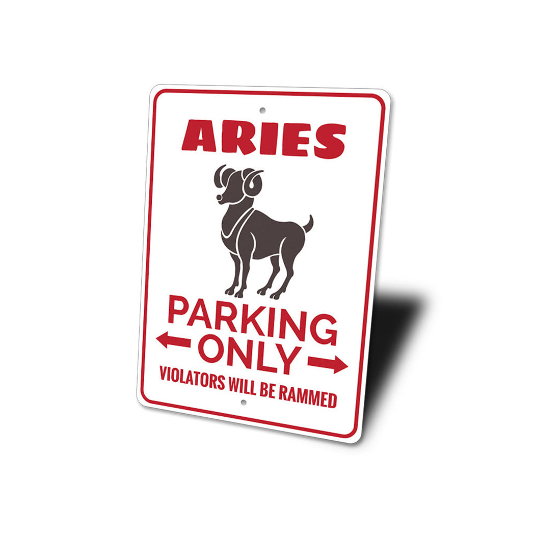 Aries Parking Sign