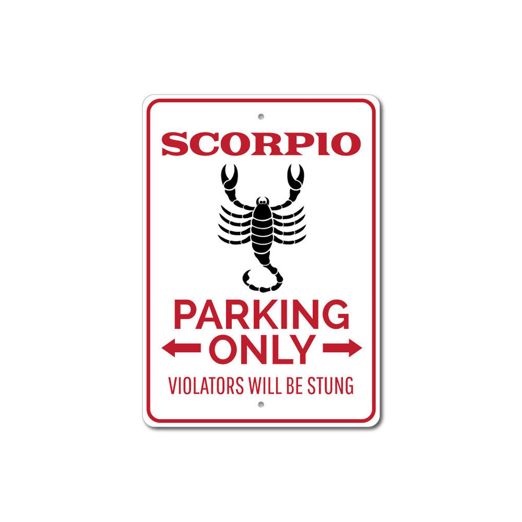 Scorpio Parking Sign