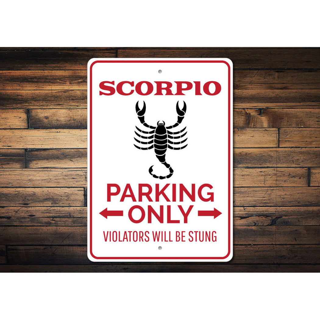 Scorpio Parking Sign