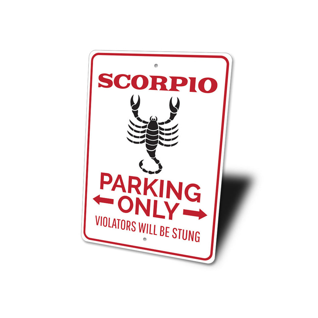 Scorpio Parking Sign