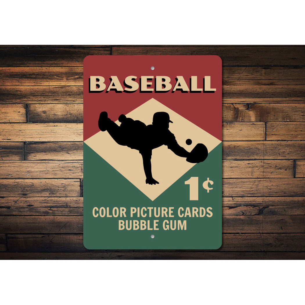 Baseball Card Sign