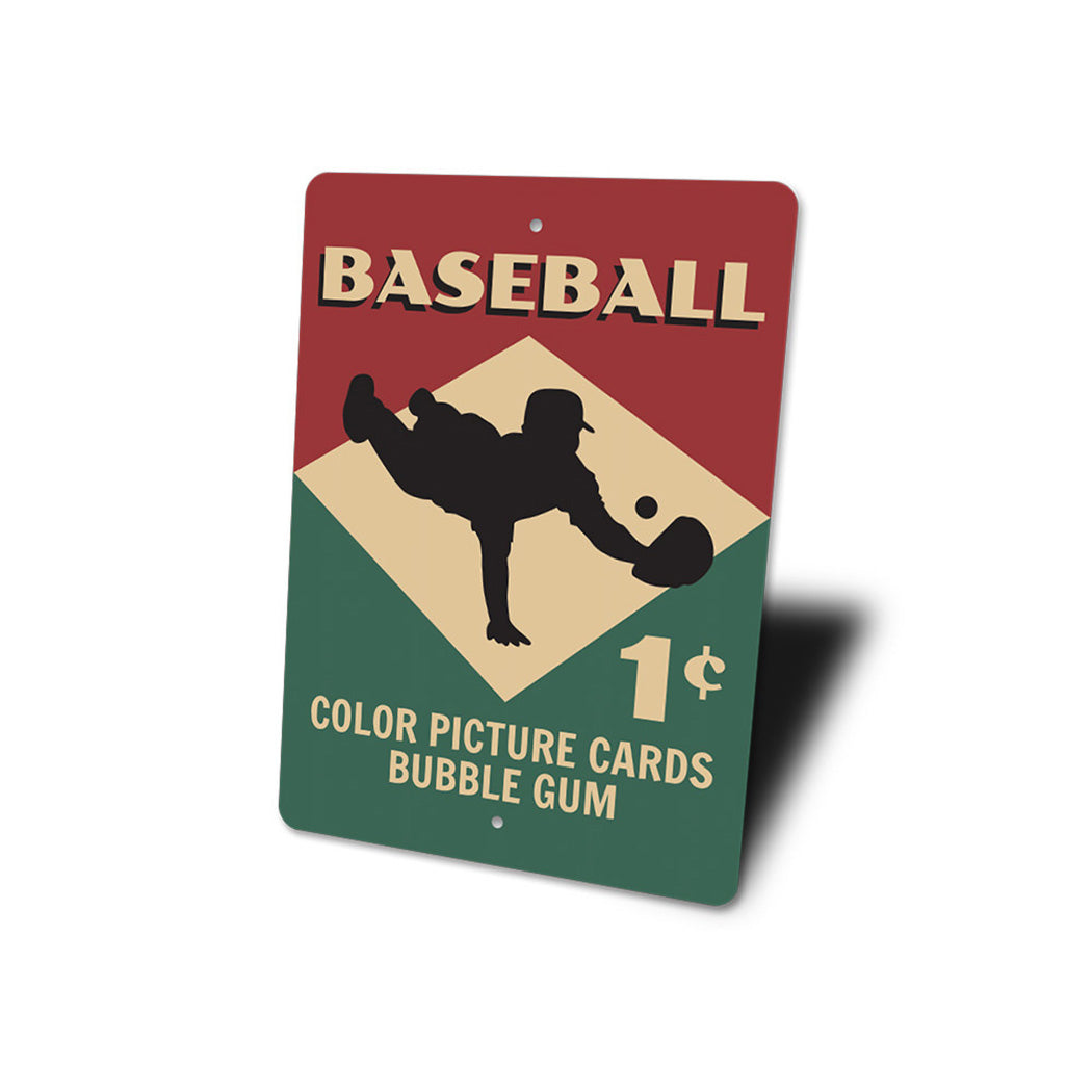 Baseball Card Sign