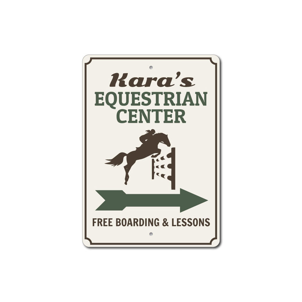 Equestrian Center Sign