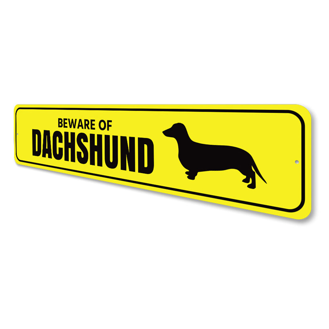 Dachshund Danger Sign