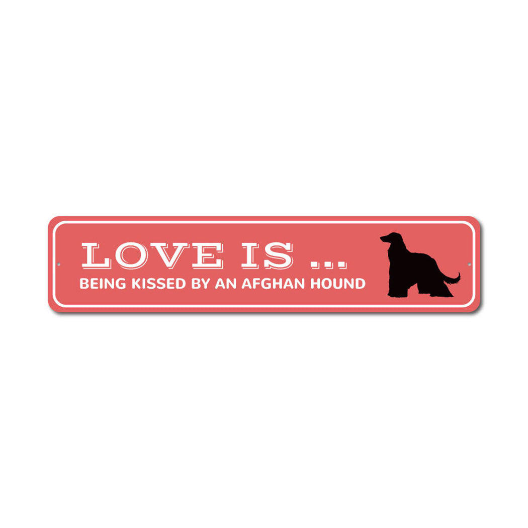 Afghan Hound Lover Metal Sign