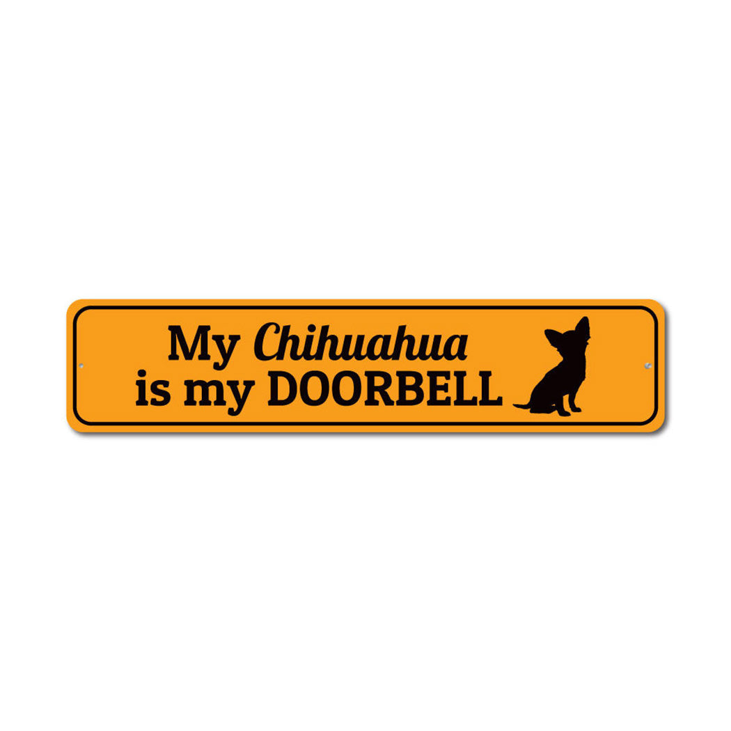 Barking Dog Metal Sign