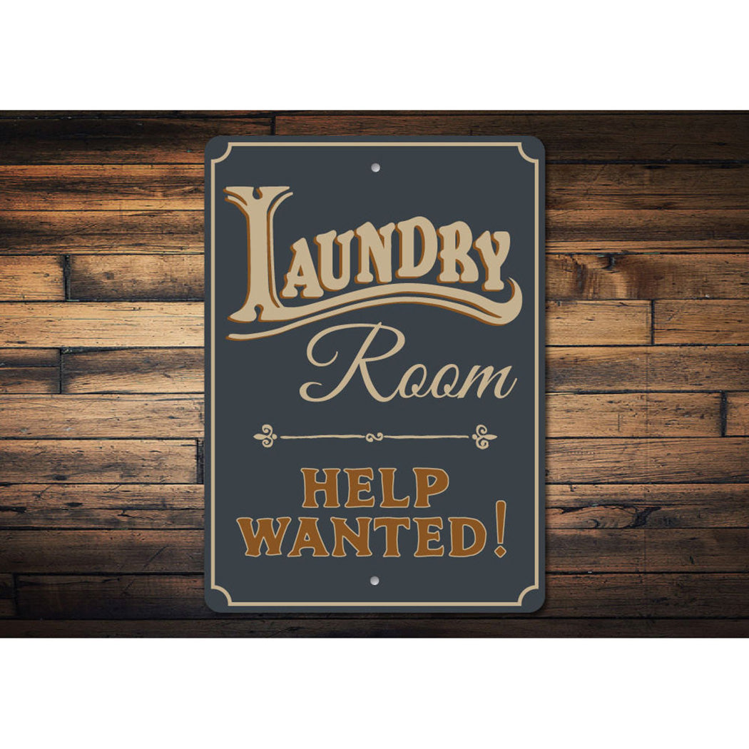 Help Wanted Laundry Sign