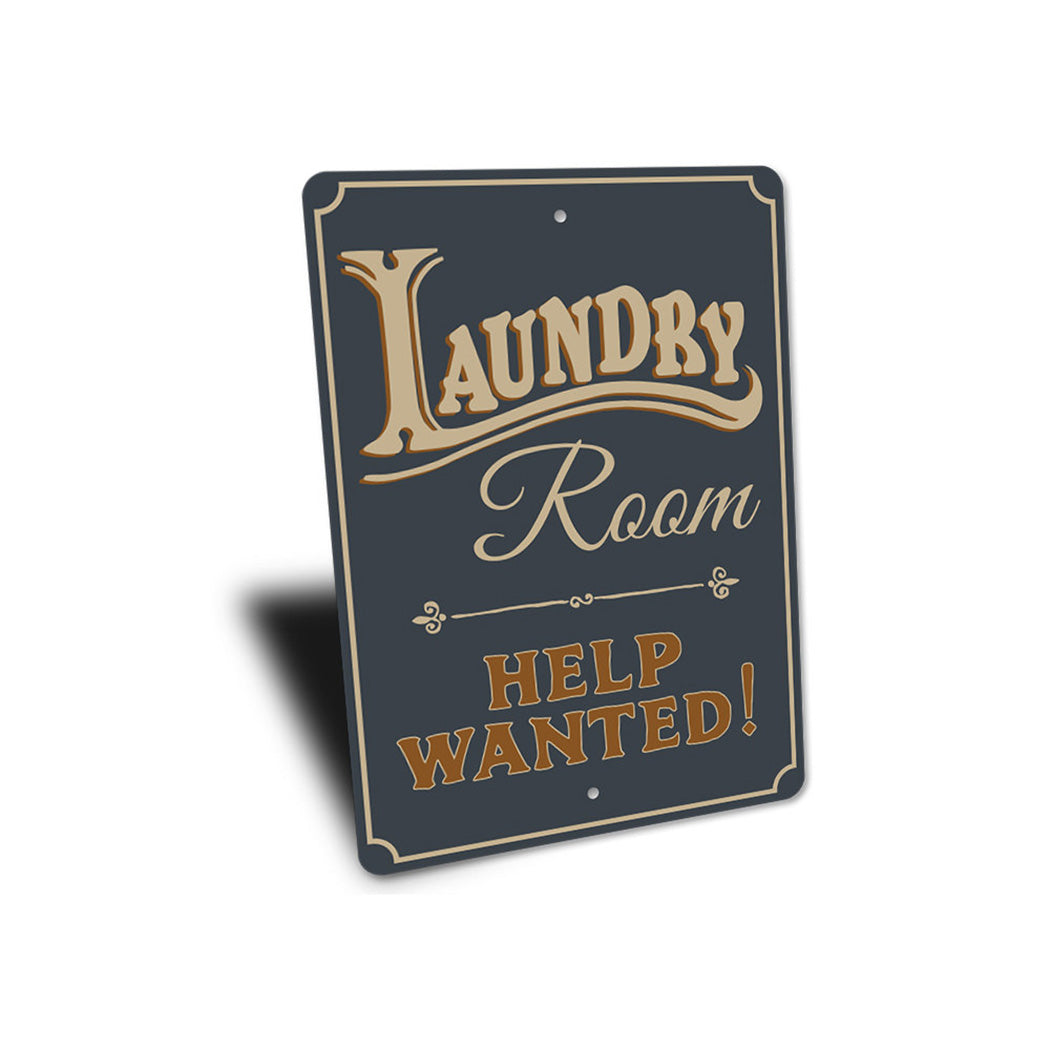 Help Wanted Laundry Sign