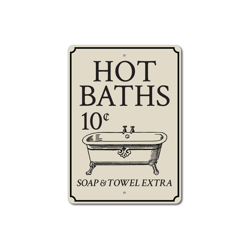 Hot Baths Sign