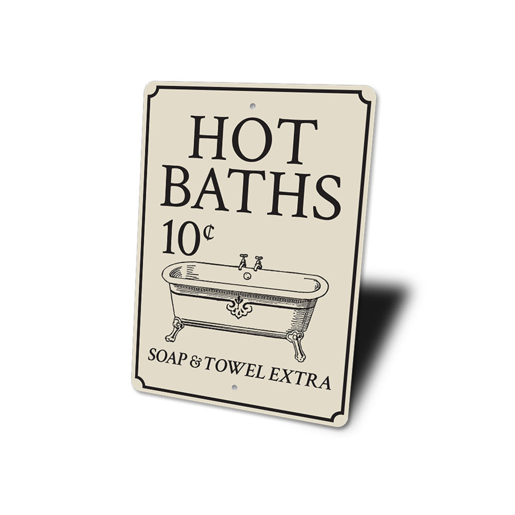 Hot Baths Sign
