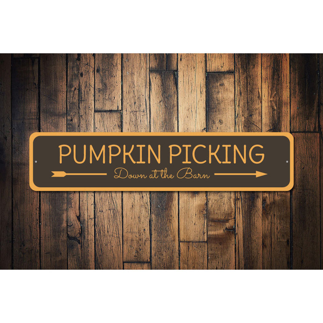 Pumpkin Picking Sign
