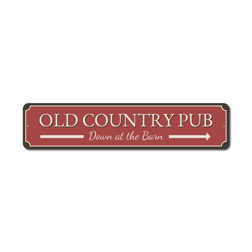 Country Pub Metal Sign