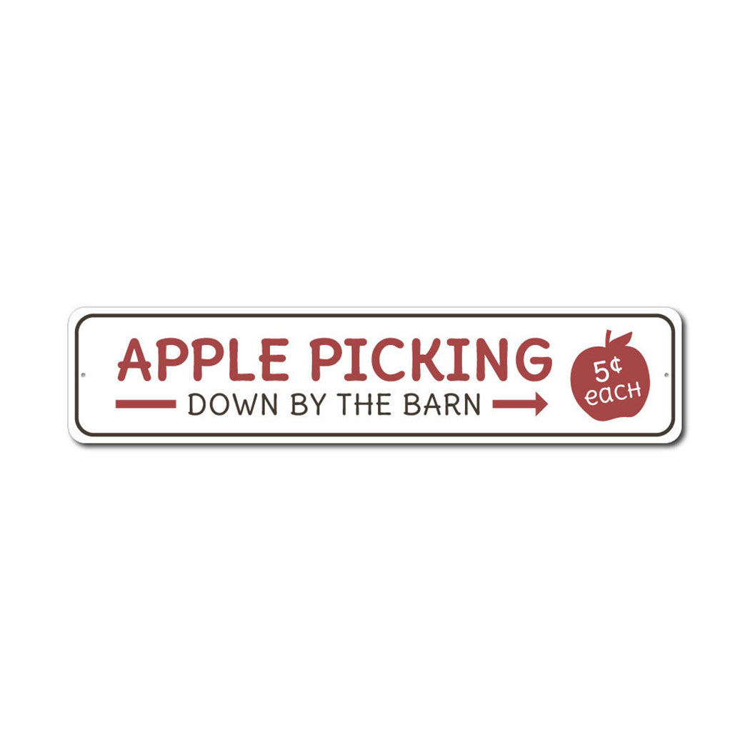Apple Metal Sign