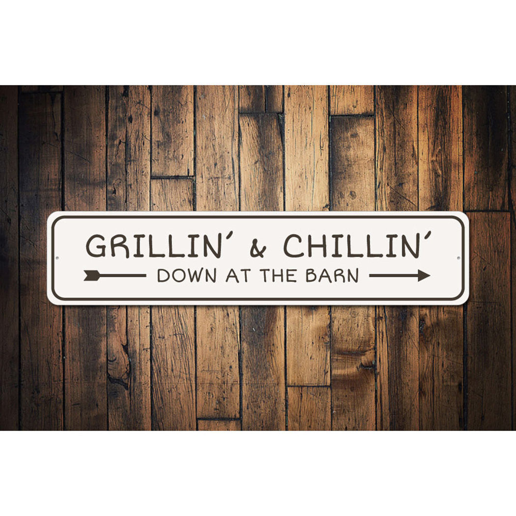Grilling and Chillin Bar Sign