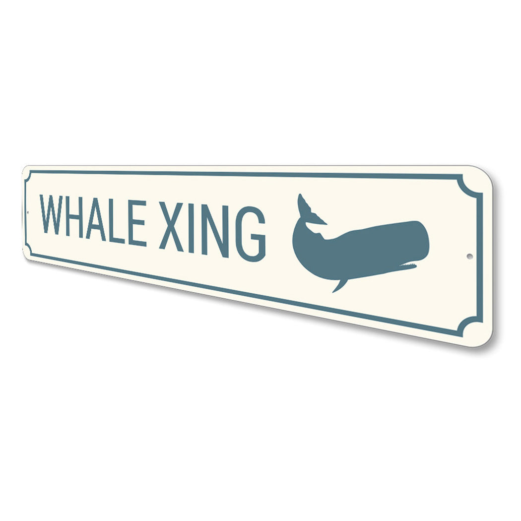 Whale Crossing Sign