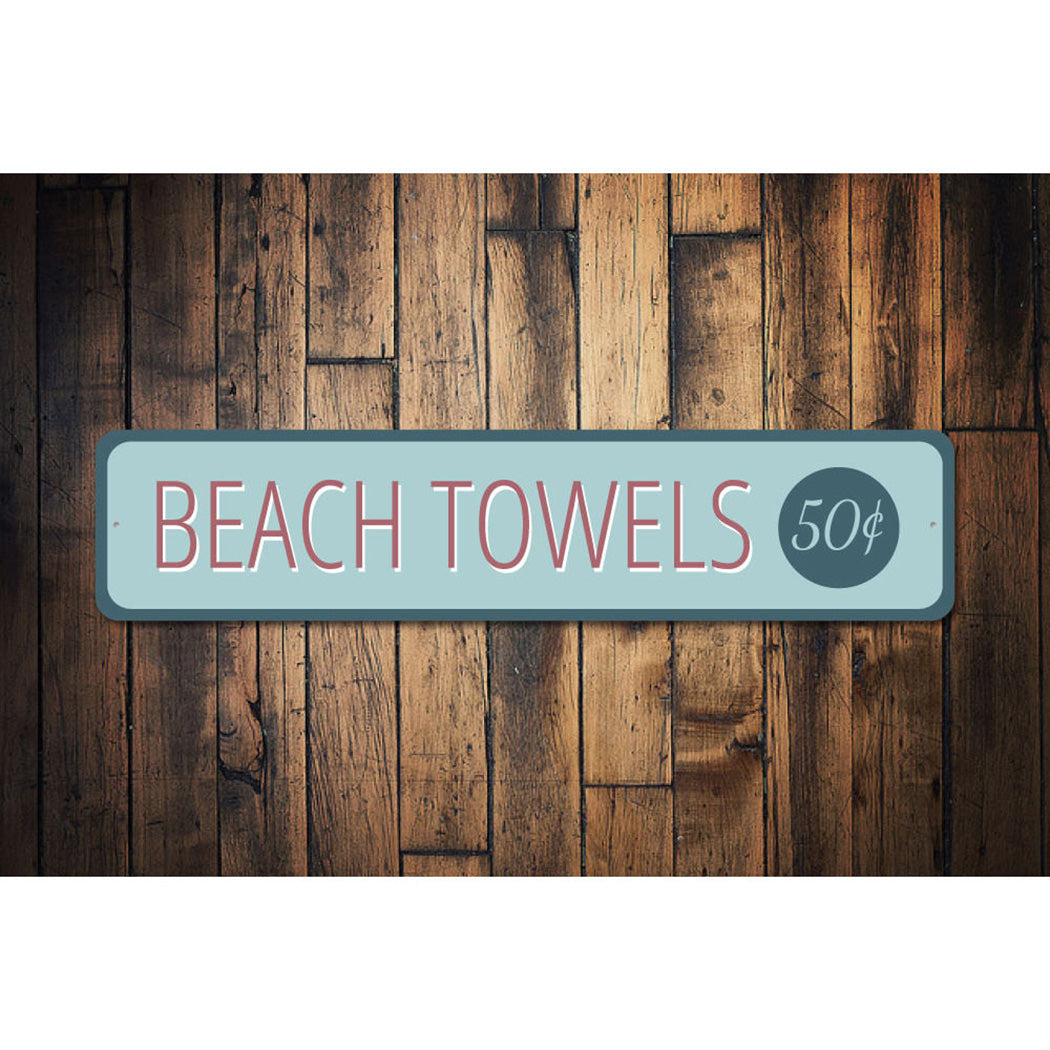 Beach Towel Sign