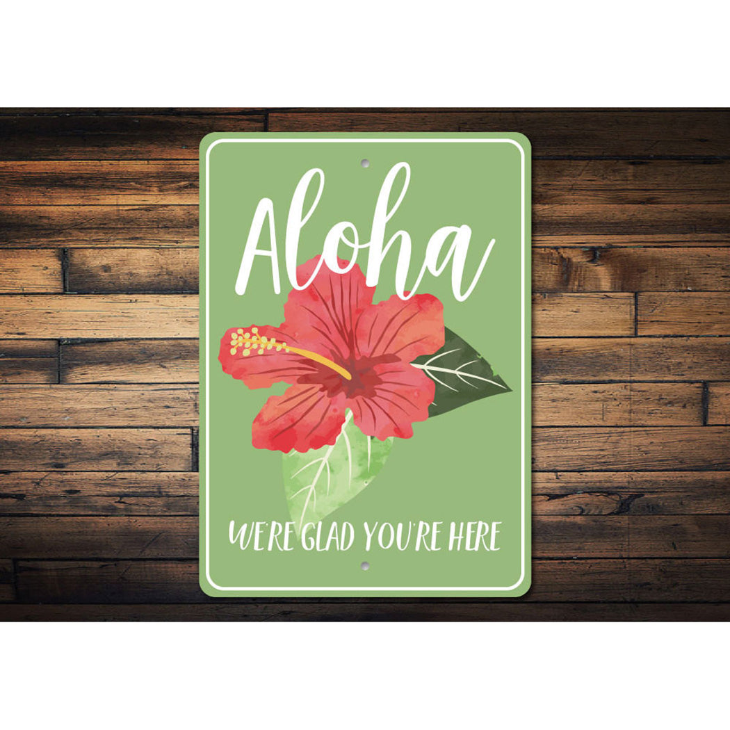 Aloha Flower Sign